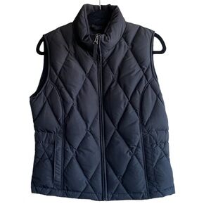 Eddie Bauer Black Quilted Puffer Vest